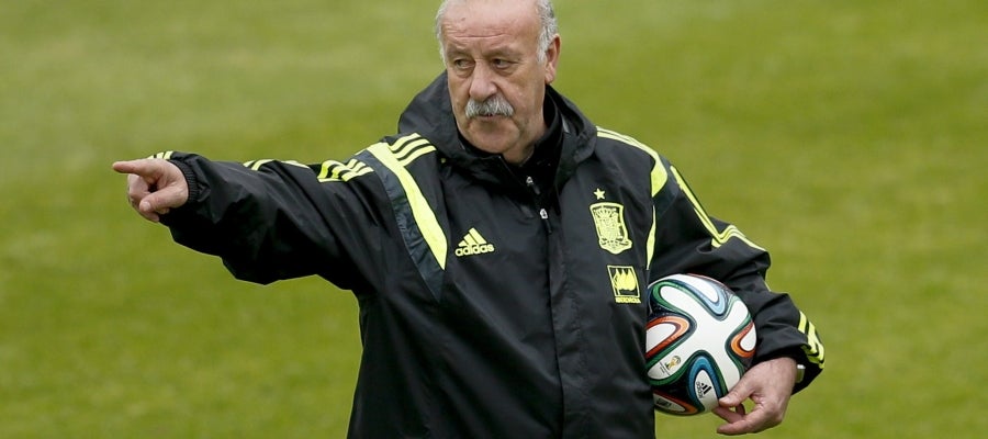 Vicente del Bosque, en un entrenamiento Vicente del Bosque, en un entrenamiento