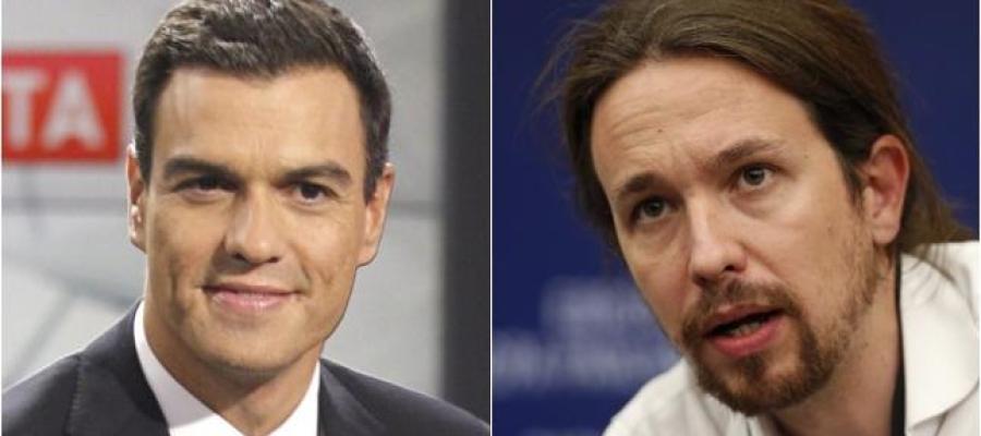 Pedro Sánchez y Pablo Iglesias Pedro Sánchez y Pablo Iglesias
