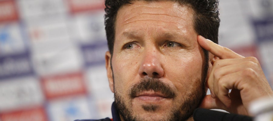 Simeone, en rueda de prensa Simeone, en rueda de prensa