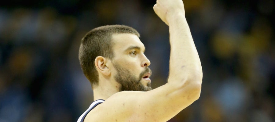 Marc Gasol, con el puño en alto Marc Gasol, con el puño en alto