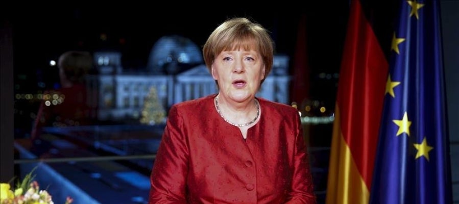 La canciller alemana, Angela Merkel en su discurso de Fin de Año La canciller alemana, Angela Merkel en su discurso de Fin de Año