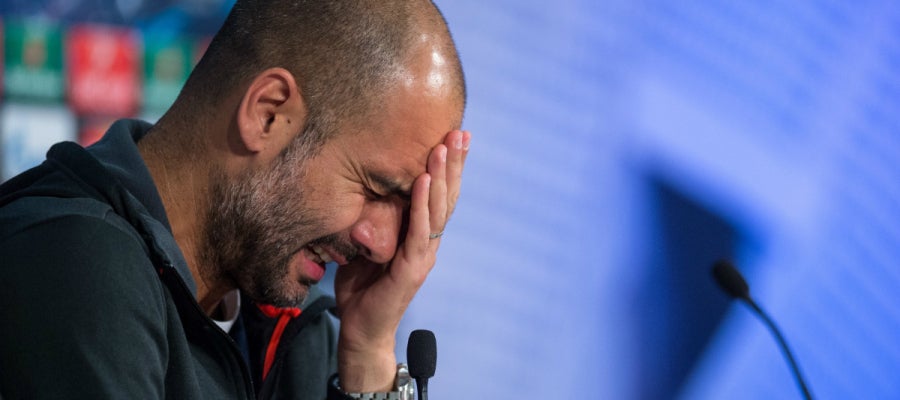 Guardiola, contrariado Guardiola, contrariado