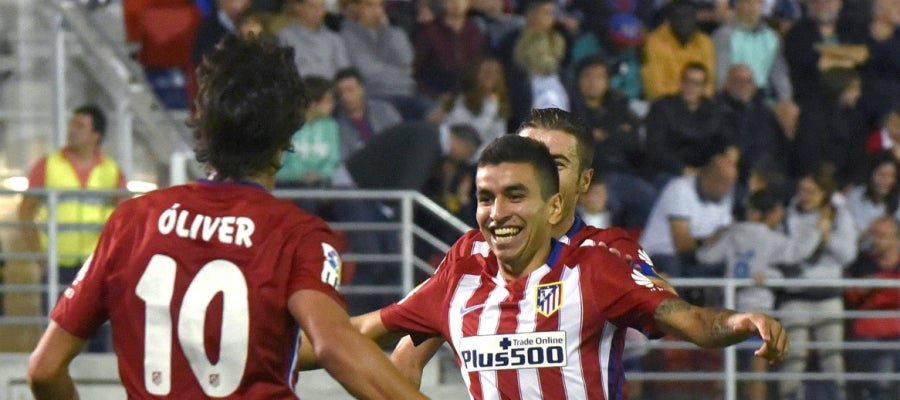 Ángel Correa celebra su primer gol con el Atlético de Madrid Ángel Correa celebra su primer gol con el Atlético de Madrid