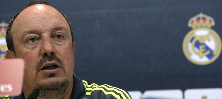 Rafa Benítez en rueda de prensa Rafa Benítez en rueda de prensa