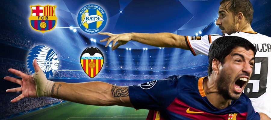 Barcelona - BATE y Gent - Valencia Barcelona - BATE y Gent - Valencia
