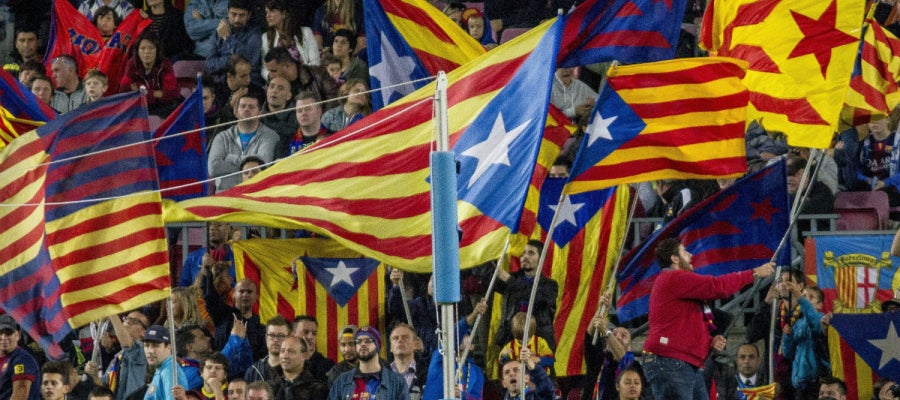 Esteladas en el Camp Nou Esteladas en el Camp Nou