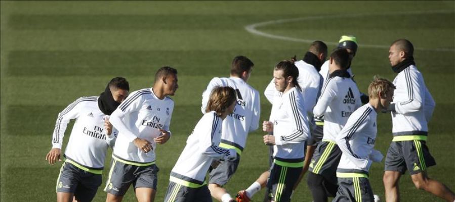 Último entrenamiento del Real Madrid antes del partido de Copa Último entrenamiento del Real Madrid antes del partido de Copa