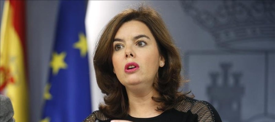 La vicepresidenta del Gobierno, Soraya Sáenz de Santamaría La vicepresidenta del Gobierno, Soraya Sáenz de Santamaría