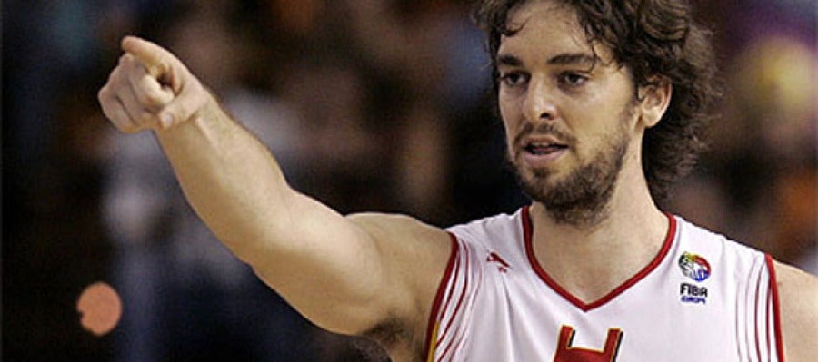 Pau Gasol, con España Pau Gasol, con España