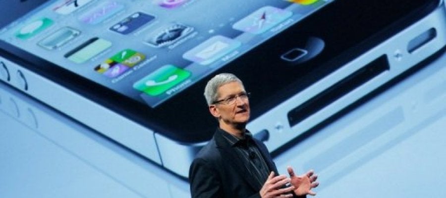 El CEO de Apple durante una ponencia El CEO de Apple durante una ponencia