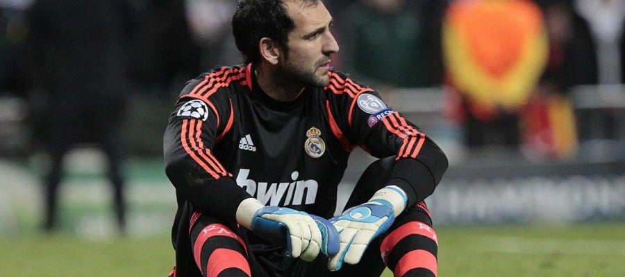 Diego López durante un partido con el Real Madrid Diego López durante un partido con el Real Madrid