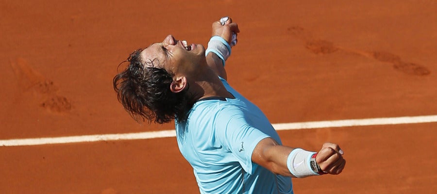 Nadal celebra la victoria ante Murray Nadal celebra la victoria ante Murray