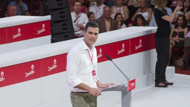 Pedro Sánchez, en el congreso federal extraordinario del PSOE Pedro Sánchez, en el congreso federal extraordinario del PSOE