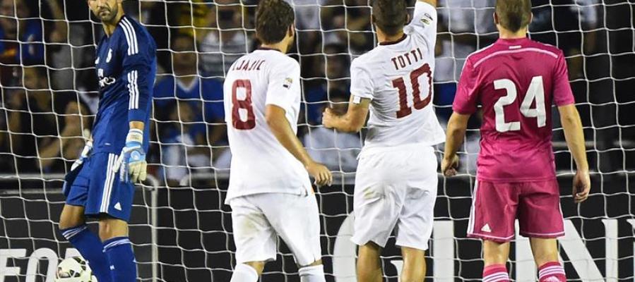 El gol de la victoria de Francesco Totti deja a un Madrid desprovisto de título El gol de la victoria de Francesco Totti deja a un Madrid desprovisto de título