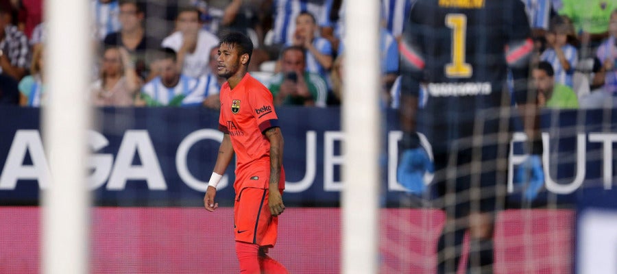 Neymar, resignado ante Kameni Neymar, resignado ante Kameni