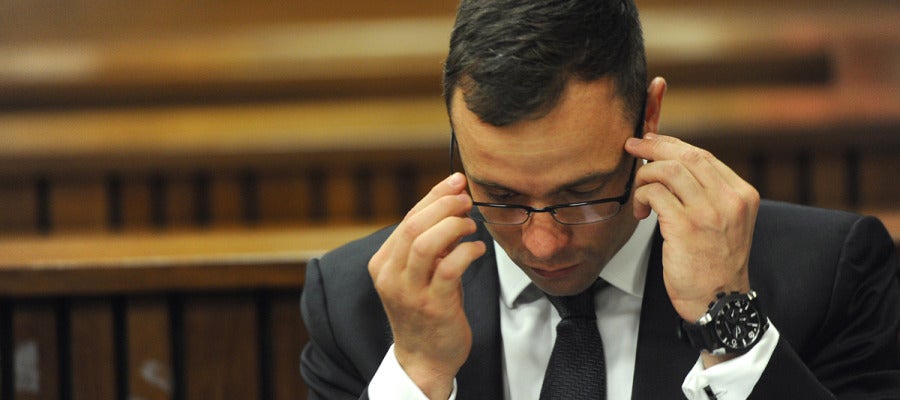 Oscar Pistorius, en la corte judicial de Pretoria Oscar Pistorius, en la corte judicial de Pretoria