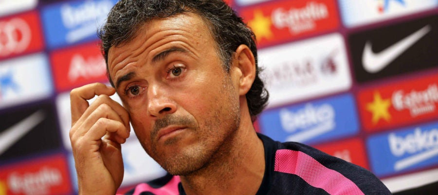 Luis Enrique, en rueda de prensa Luis Enrique, en rueda de prensa