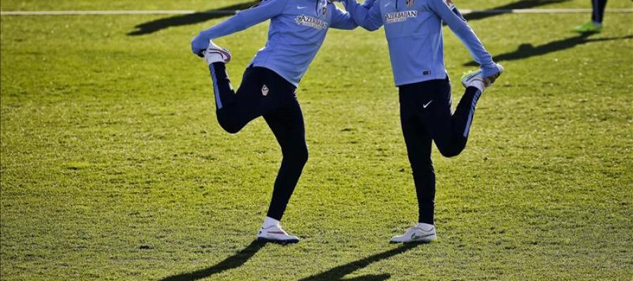 El Atlético de Madrid entrena en el Cerro del Espino El Atlético de Madrid entrena en el Cerro del Espino