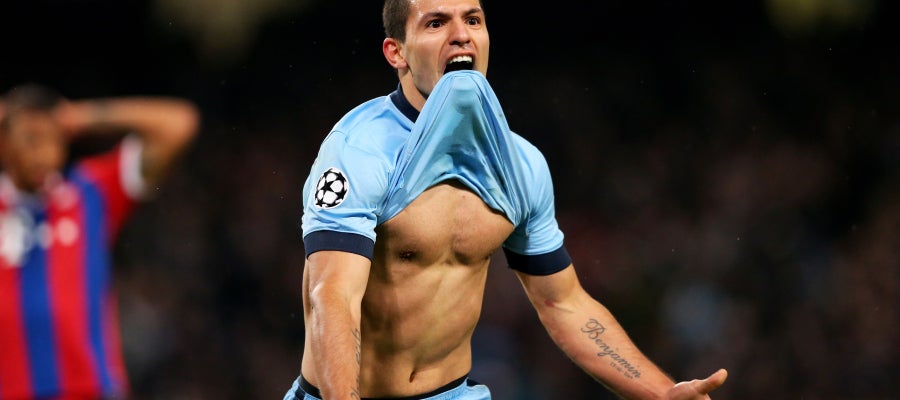 Sergio Agüero, delantero del Manchester City Sergio Agüero, delantero del Manchester City