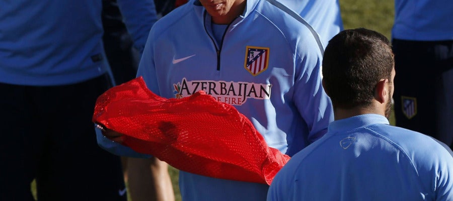 Fernando Torres, en un entrenamiento con el Atlético de Madrid Fernando Torres, en un entrenamiento con el Atlético de Madrid