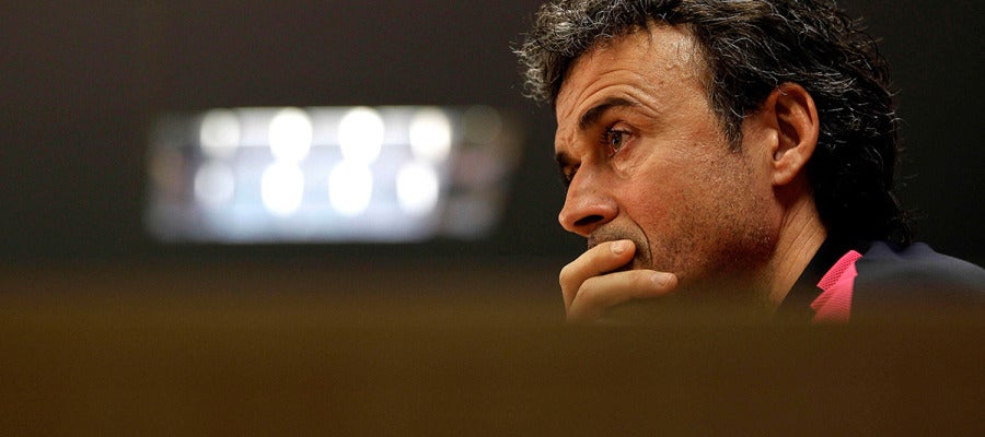 Luis Enrique, en rueda de prensa Luis Enrique, en rueda de prensa