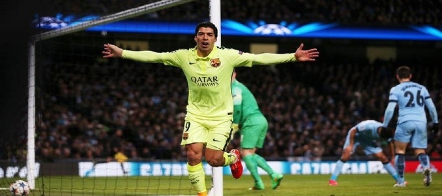 Luis Suarez, goleador frente al Man City Luis Suarez, goleador frente al Man City