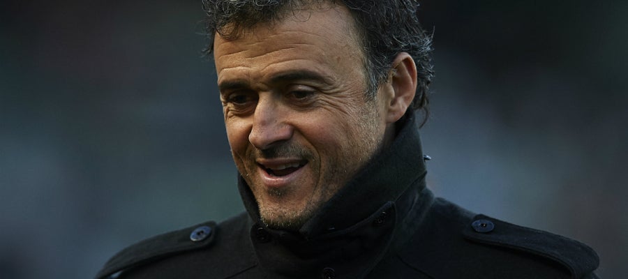 Luis Enrique sonríe Luis Enrique sonríe