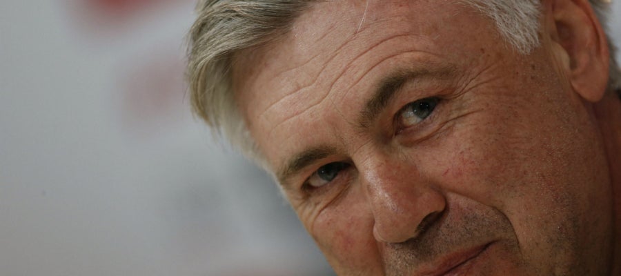 Ancelotti, en una rueda de prensa Ancelotti, en una rueda de prensa
