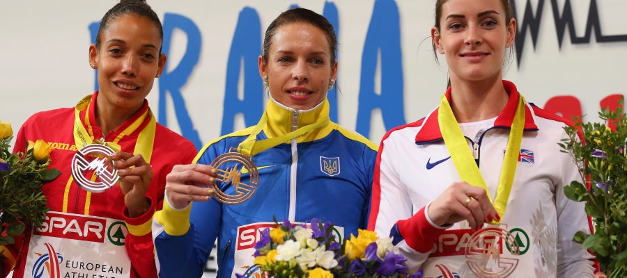 Indira Terrero medalla de plata en los europeos en pista cubierta de Praga Indira Terrero medalla de plata en los europeos en pista cubierta de Praga