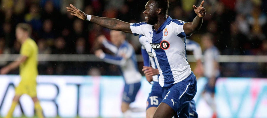 Caicedo celebra su gol ante el Villarreal Caicedo celebra su gol ante el Villarreal