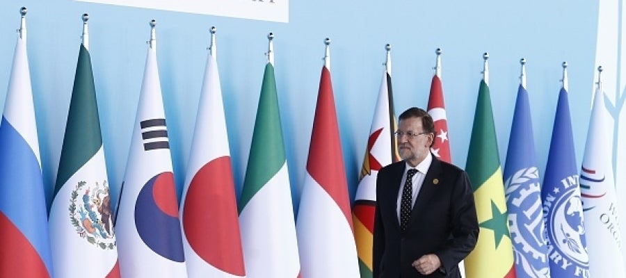 El presidente del Gobierno, Mariano Rajoy, en la Cumbre del G20 en Turquía El presidente del Gobierno, Mariano Rajoy, en la Cumbre del G20 en Turquía