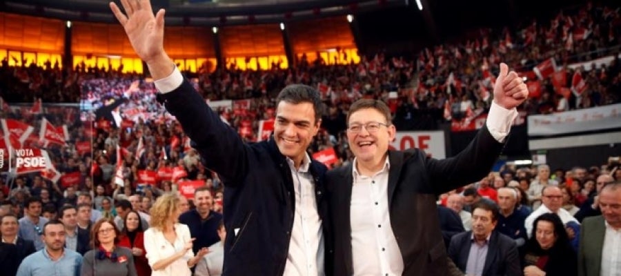 Pedro Sánchez, con Ximo Puig Pedro Sánchez, con Ximo Puig