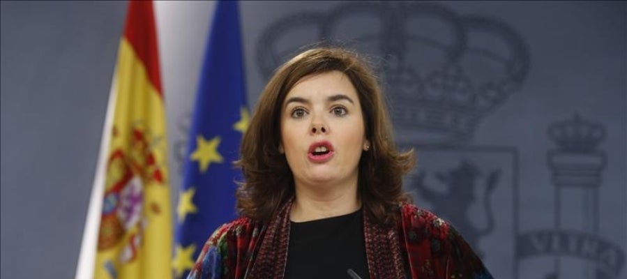 La vicepresidenta del Gobierno, Soraya Sáenz de Santamaría La vicepresidenta del Gobierno, Soraya Sáenz de Santamaría