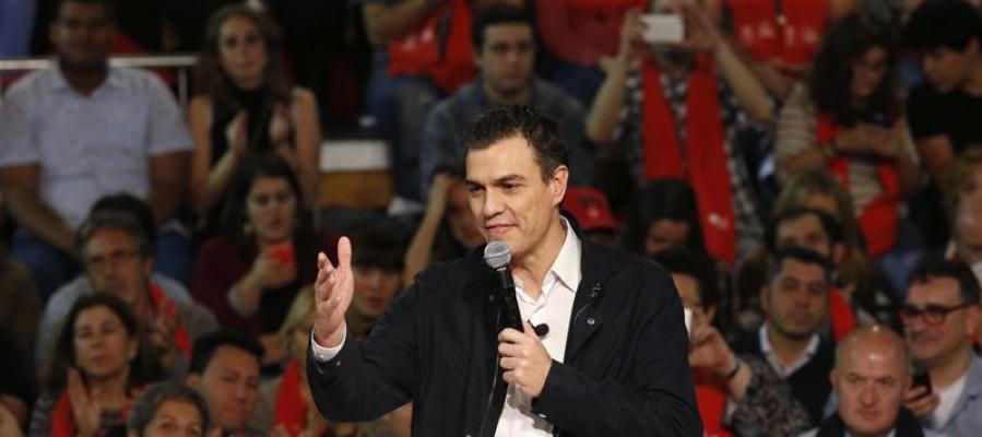 Pedro Sánchez en su cierre de campaña en Madrid Pedro Sánchez en su cierre de campaña en Madrid
