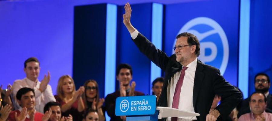 Mariano Rajoy en su cierre de campaña en Madrid Mariano Rajoy en su cierre de campaña en Madrid