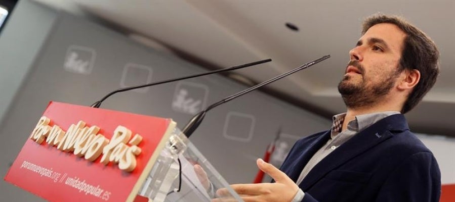 El líder de IU, Alberto Garzón El líder de IU, Alberto Garzón