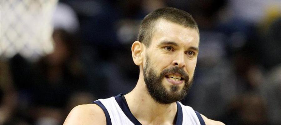 Marc Gasol durante un partido de los Grizzlies Marc Gasol durante un partido de los Grizzlies