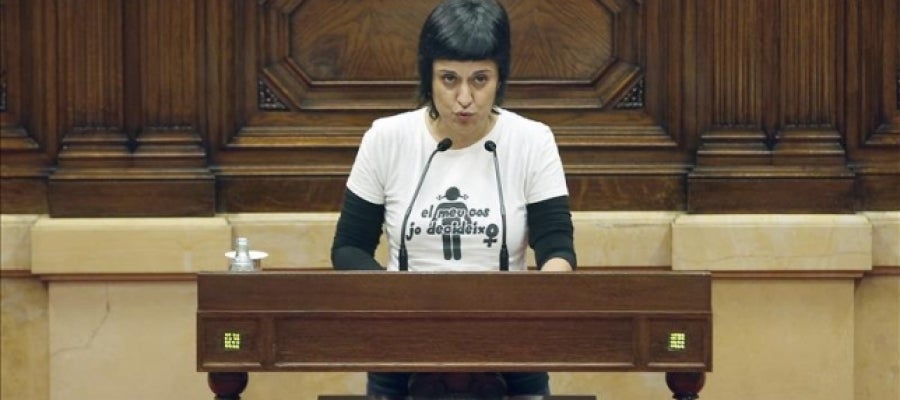 La diputada de la CUP, Anna Gabriel La diputada de la CUP, Anna Gabriel