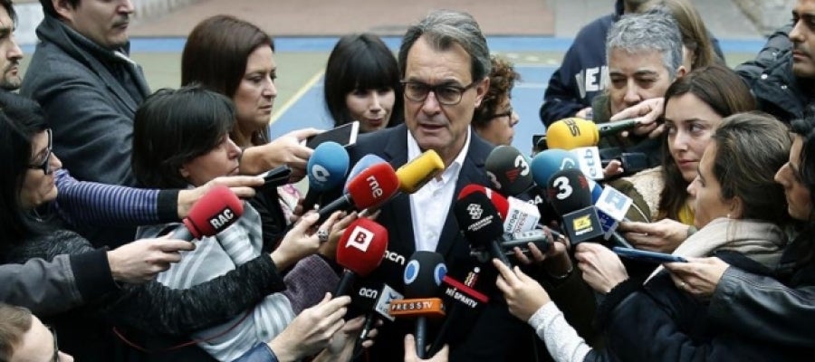 El presidente en funciones, Artur Mas. El presidente en funciones, Artur Mas.