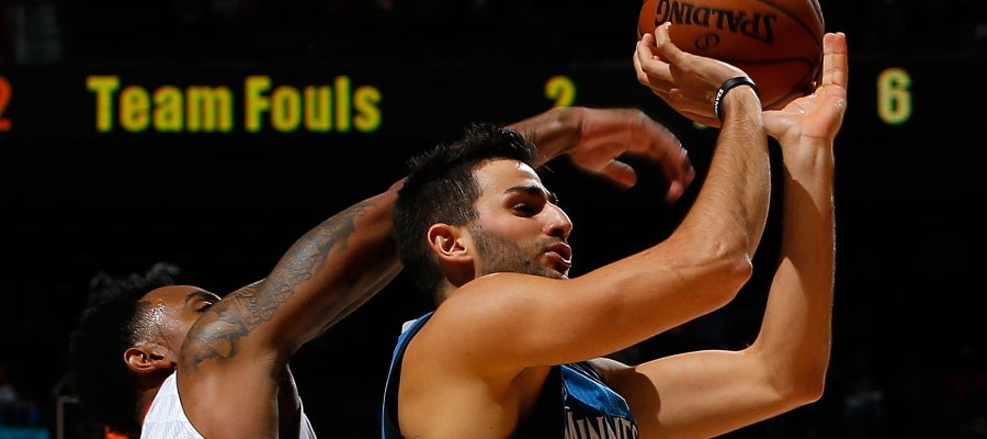 Ricky Rubio en acción con los Timberwolves Ricky Rubio en acción con los Timberwolves