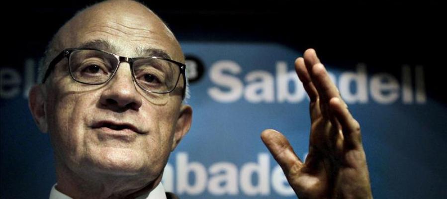 El presidente del Sabadell, Josep Oliu El presidente del Sabadell, Josep Oliu