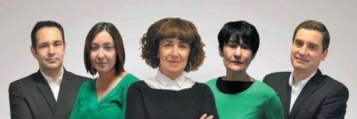 Fran Díez, Alicia Real, Teresa Díez, María Gómez y Javier Barbero Fran Díez, Alicia Real, Teresa Díez, María Gómez y Javier Barbero