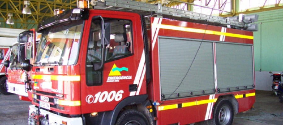 Un camión de bomberos en Valdepeñas Un camión de bomberos en Valdepeñas