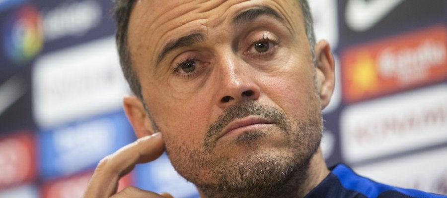 Luis Enrique, en rueda de prensa Luis Enrique, en rueda de prensa