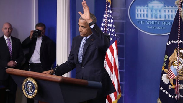 Barack Obama durante su última rueda de prensa