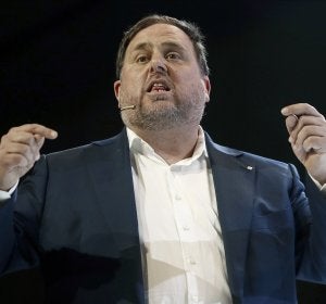 Oriol Junqueras en un acto celebrado en Barcelona Oriol Junqueras en un acto celebrado en Barcelona