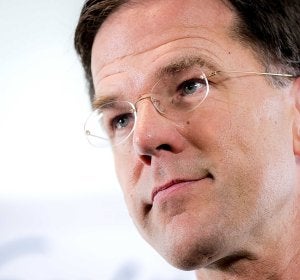 El primer ministro de Holanda, Mark Rutte El primer ministro de Holanda, Mark Rutte