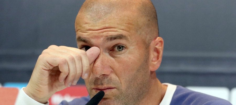 Zidane, en rueda de prensa Zidane, en rueda de prensa