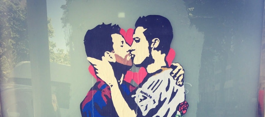 'El amor es ciego'. Imagen del artista callejero Tvboy 'El amor es ciego'. Imagen del artista callejero Tvboy