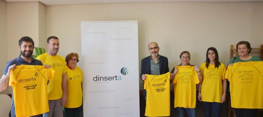 El president de Caixa Rural Vila-real, Enric Portalés durant la presentació del centre especial d´ocupació Dinserta. El president de Caixa Rural Vila-real, Enric Portalés durant la presentació del centre especial d´ocupació Dinserta.